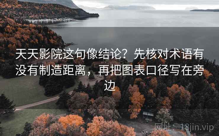 天天影院这句像结论？先核对术语有没有制造距离，再把图表口径写在旁边